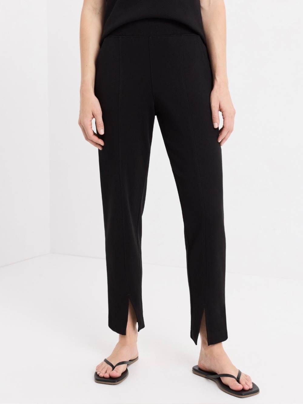 Pact Women's Organic Black Airplane Tapered Leg Pant